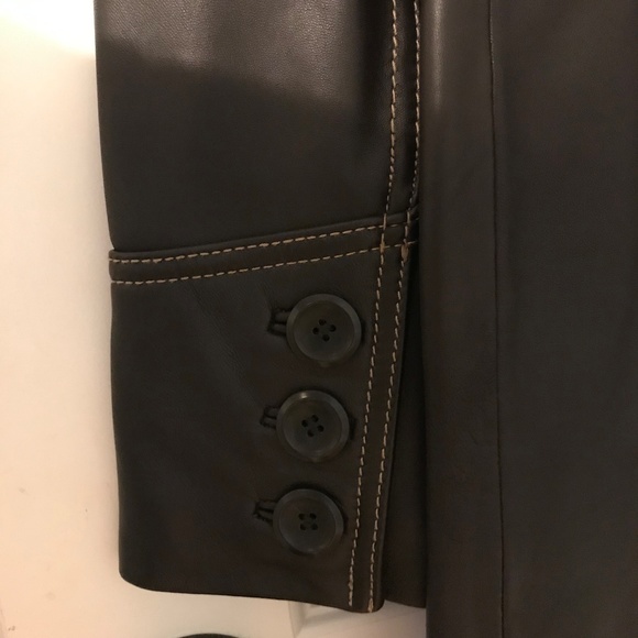 Beautiful brown leather jacket - Picture 3 of 4